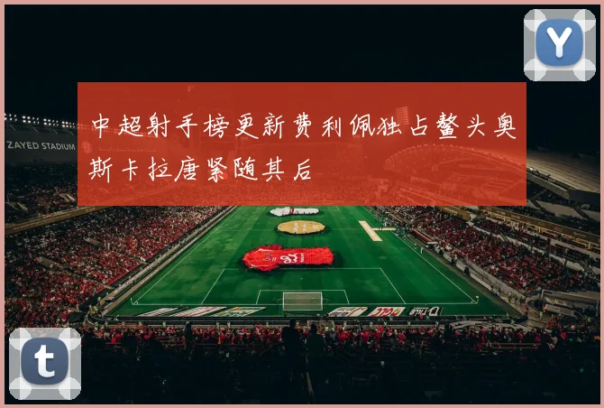 中超射手榜更新费利佩独占鳌头奥斯卡拉唐紧随其后